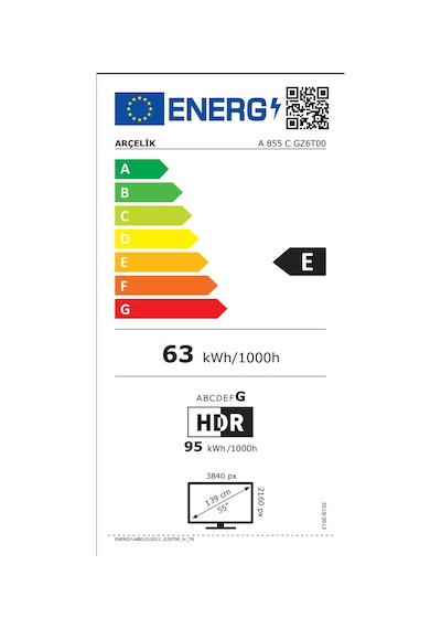 Arçelik A 850 C 50" 8 Serisi 4K Ultra HD 127 Ekran Uydu Alıcılı Google Smart QLED TV