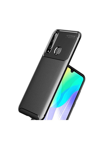 Huawei Y6p Kılıf Zore Negro Silikon Kapak Lacivert