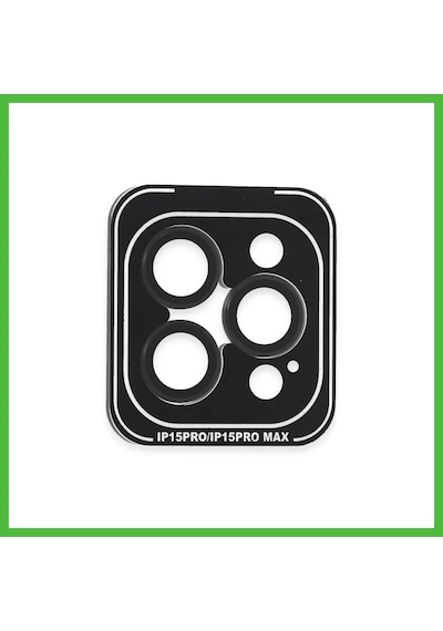 Vaveni Joko İphone 15 Pro Max Uyumlu Pvd Metal Kamera Lens - Siyah Arz Siyah-