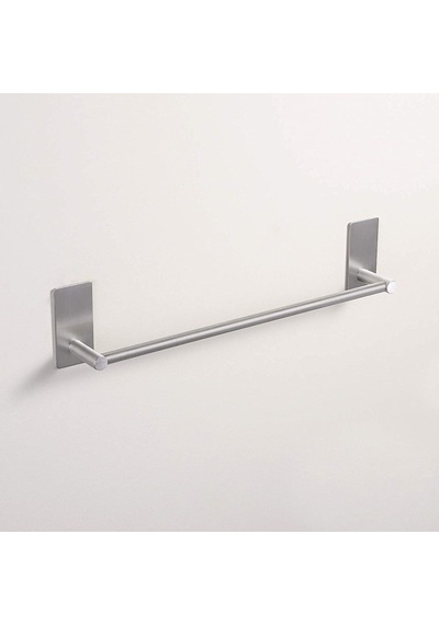 Deltahome Paslanmaz Çelik 50cm Havluluk Havlu Askısı - Yapışkanlı Sistem - İnox - Delmek Yok - Vida Yok Anında Ko Diğer