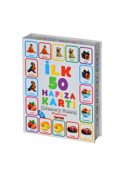 Oyuncak Minik Bebeğimin İlk 50 Hafıza Kartları Zeka Kartı Flash Kart Eğitici El Göz Koordinasyo