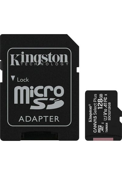 KINGSTON HAFIZA KARTI 128GB 100 MB/S MICRO SD KART CANVAS SELECT