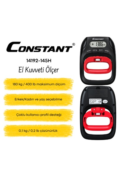 Constant 14192-145h El Kuvveti Ölçer siyah