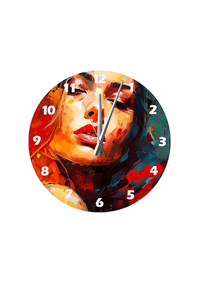 Ti-play Ah Sen 30x30cm Akrilik Dekoratif Modern Duvar Saati ÇOk Renkli