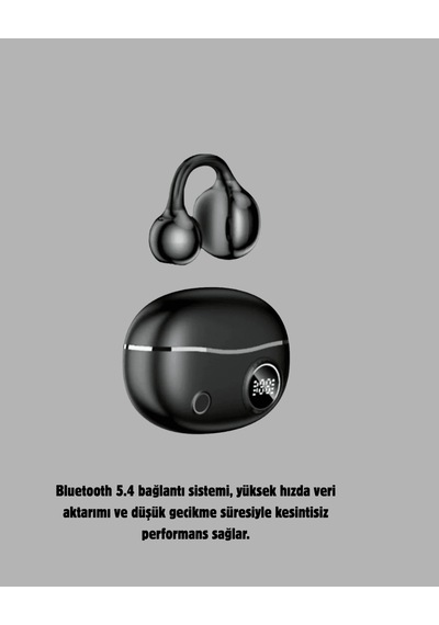 Açık Kulak Kulaklık Bluetooth 5.4 Type-c Hızlı Şarj 30 Saat Belirtilmemiş