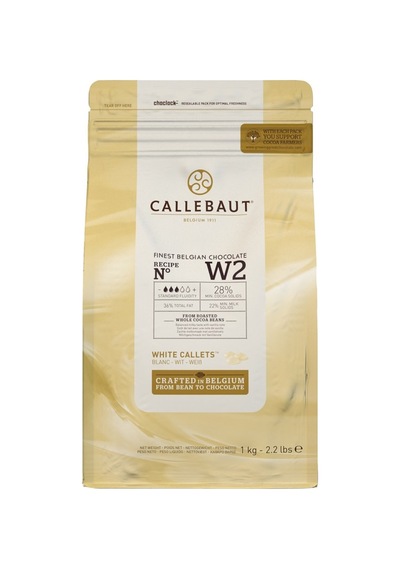 Callebaut Beyaz Kuvertür Çikolata 1kg - Pastacılık Ve Dekorasyon İçin 2'li Ekonomik Paket - 2 A Tarı