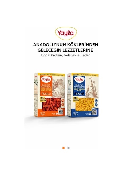 Yayla Kırmızı Mercimek Fusulli + Nohut Penne 250 Gr