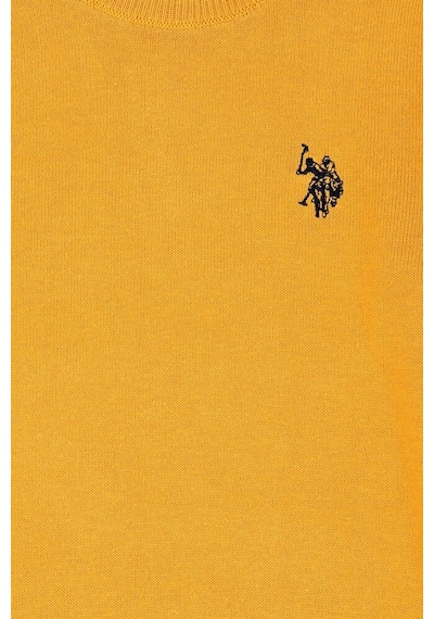 U.S. Polo Assn. Kız Çocuk Hardal Basic Bisiklet Yaka Kazak 50275851-vr072 Sarı
