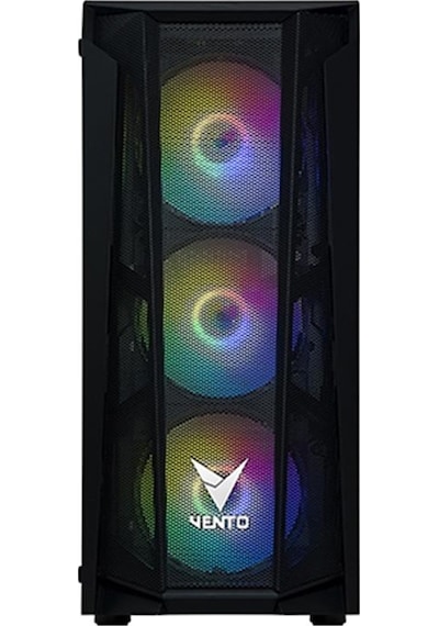 Vento VG15FE 550W 4X120 MM RGB Fan Oyuncu Bilgisayar Kasası Siyah
