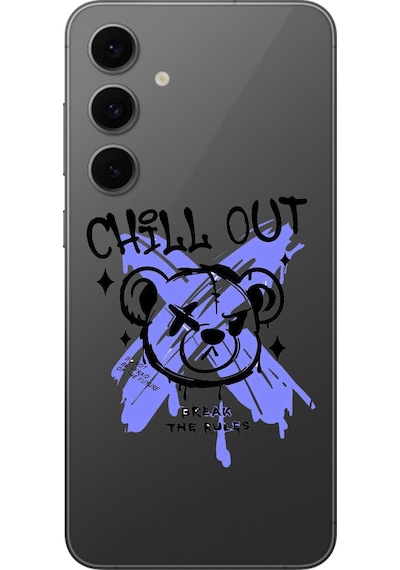 Samsung Galaxy S24 Fe Uyumlu Şeffaf Kılıf Graffiti 8 Tasarımlı