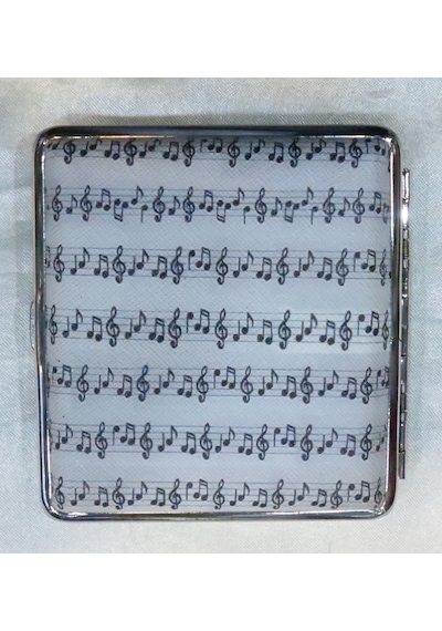 MÜZİK-NOTA-SOL ANAHTARI-SİGARA TABAKASI