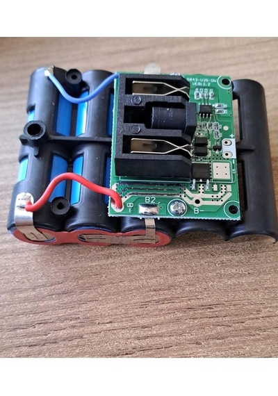 Şarjlı Batarya Grubu 3lü 18650 Li-ıon Pil 12v 2000 Mah Pcbli Şarj Bms Devreli Pil Seti Okul Proje