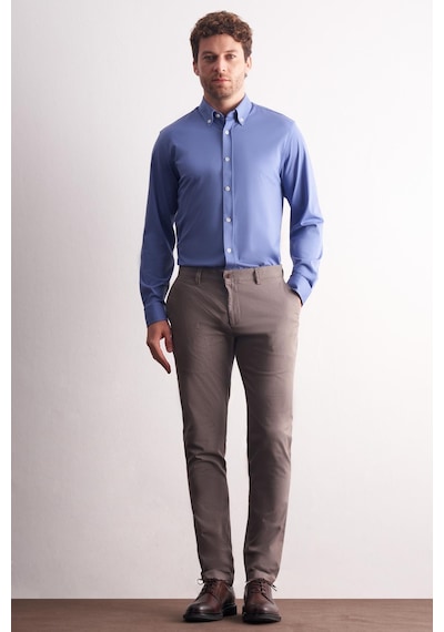 İmza Vizon Yan Cep Düz Paça Pamuklu Slim Fit Chino Casual Pantolon 1003255164 Vizon