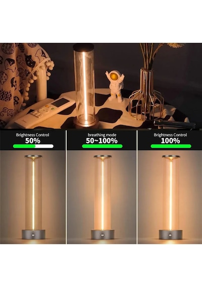Forlife Dokunmatik Şarjlı Dekoratif Magnetik Led Masa Lambası Gün Işığı