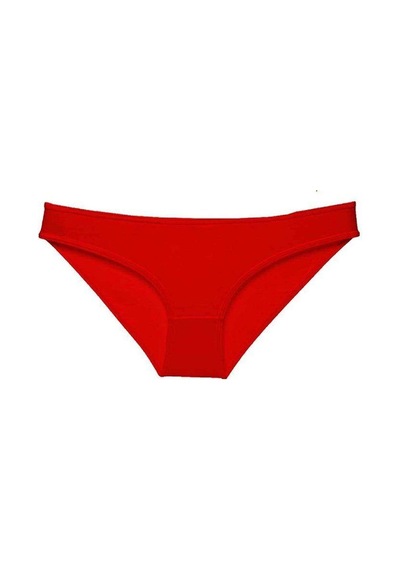 Kırmızı Kadın Günlük Pamuklu Likralı Özel Poşet İçinde Taşınabilir Acil Durum Slip Külot Standart