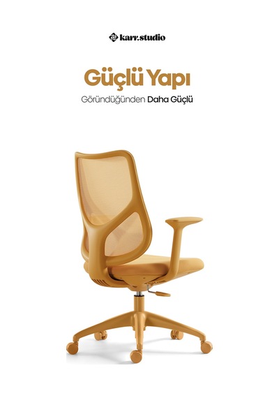 Seul Ergonomik Çalışma Sandalyesi - Sarı