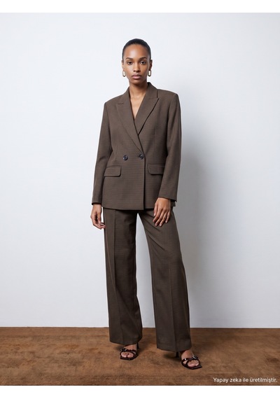 Dilvin 60820 Blazer Ceket-kahve