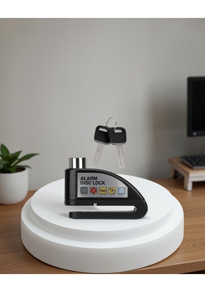 Disk Kilidi Su Geçirmez Alarm Motosiklet Scooter Bisiklet Güvenliği