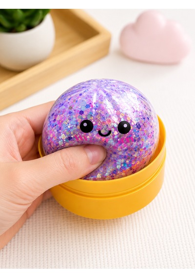 1 Adet Çin Mantısı Squishy Stres Topu Simli Sıkılabilir Yumuşak Oyuncak