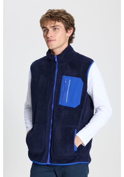 AC&Co / Altınyıldız Classics Erkek Lacı Standart Fit Normal Kesim Dik Yaka Polar Yelek Lacivert AC&Co / Altınyıldız Classics Erkek Lacı Standart Fit Normal Kesim Dik Yaka Polar Yelek Lacivert