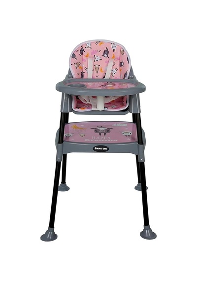 Maxi Taxi Baby Feeding Çalışma Masalı Mama Sandalyesi Pembe Kuzulu