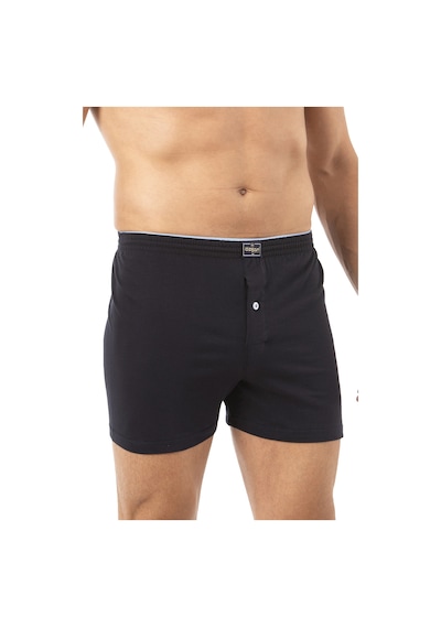 Özkan Underwear Özkan 0041 5'li Paket Erkek %100 Pamuklu Şardonlu Klasik Rahat Kesim Havlu Bel Süprem Penye Boxer Lacivert