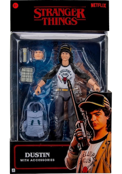 Stranger Things Dustin Henderson 6 İnç Figür 15 Cm Aksiyon Oyuncak Aksesuarlı Koleksiyon