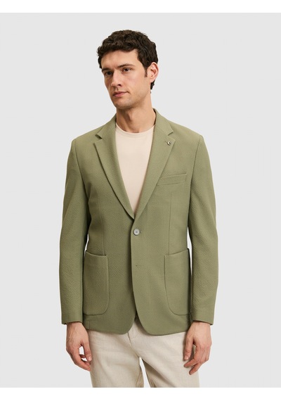 Cacharel Haki Slim Fit Ceket Yesıl