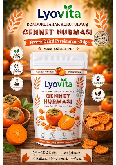 Cennet Hurması Dondurularak Kurutulmuş Freeze Dried 20 G