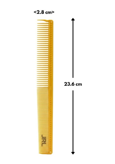 Jrl J307 23.6 Cm Antistatik Seramik Teknoloji Profesyonel Uzun Kesim Tarağı Sarı