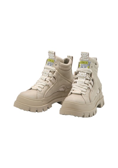 Oxford Klasik Kadın 1622064 Buffalo Aspha Nc Mıd - Vegan Nubuck - Beige Bej