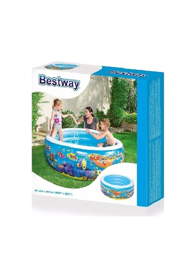 Bestway Şişme Havuz Jumbo Desenli Yuvarlak 152x51 Kzl-bw51121 Açık Bej