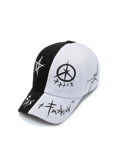 Valkyrie Trucker Şapka Unisex Metal Tokalı Ayarlanabilir Beyzbol Siyah Beyaz
