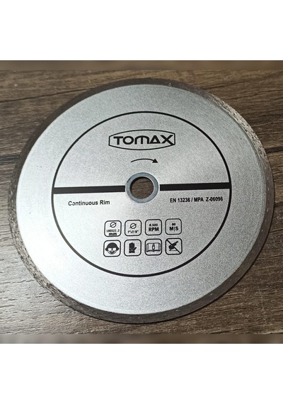Tomax Sürekli Elmas Fayans Kesici Daire  Testere 180 X 2.2 X 22 Mm