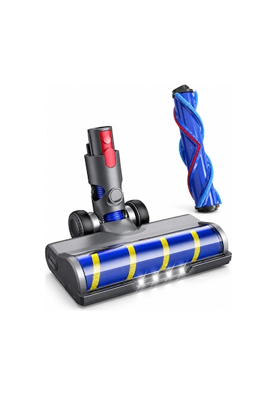 Clean Dyson V7 V8 V10 V11 V15 Uyumlu Led Işıklı Turbo Emici Başlık Lacivert
