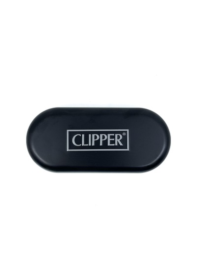 Clipper Özel Kutusunda Metal Çakmak - The New Black Parlak Mavi