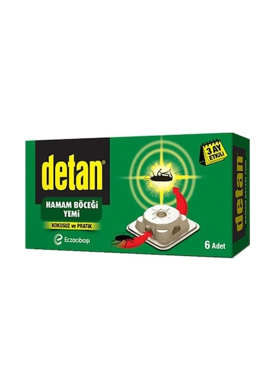 Detan Hamam Böceği Yemi 6'lı