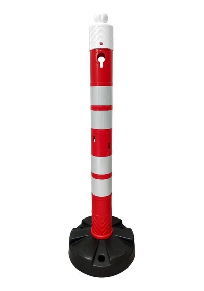 Levhalı Uyarı Dikmesi Seti 120 Cm - Kauçuk Tabanlı-set1