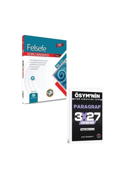 2027 Bilgisarmal 2027 Tyt Felsefe Soru Bankası+ Evp Akademi Paragraf