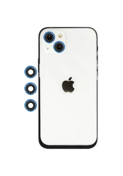Newface Apple İphone 14 Shine Kamera Lens - Mavi