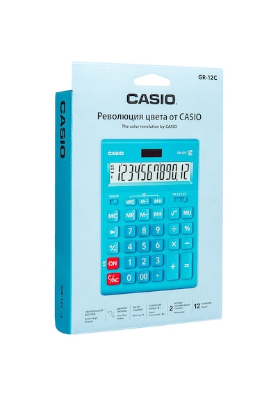 Casio GR-12C-LB Masaüstü 12 Hane Hesap Makinesi