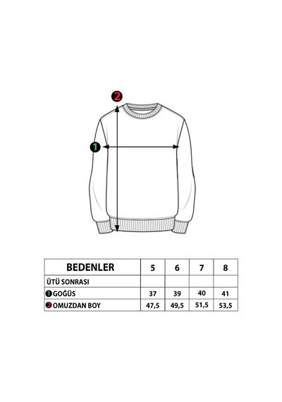 Toontoy Kids Toontoy Erkek Çocuk Baskılı Sweatshirt Antrasit Melanj