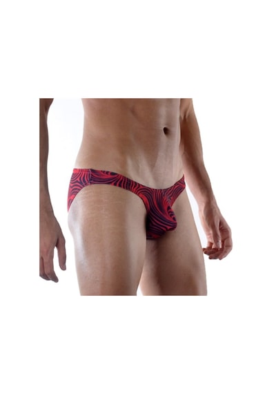 Terry Pau Don Moris Desenli Erkek Slip (Dm021806) Kırmızı - Siyah
