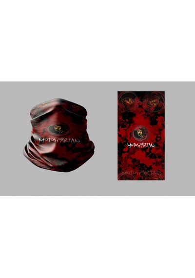 Motospartan Kırmızı-siyah Baf Bandana Diğer