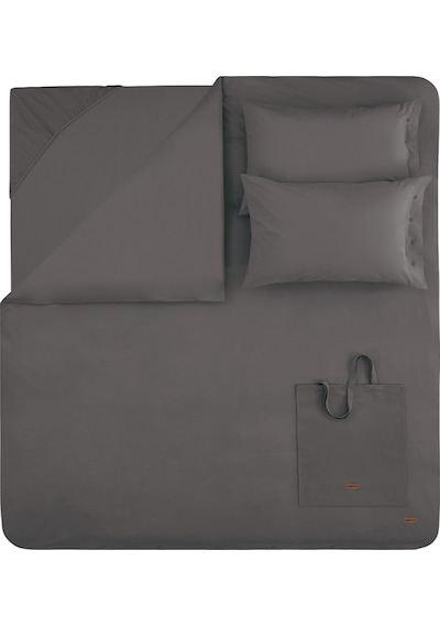 Yataş Bedding Plain Tek Kişilik Ranforce Yıkamalı Nevresim Takımı - Antrasit