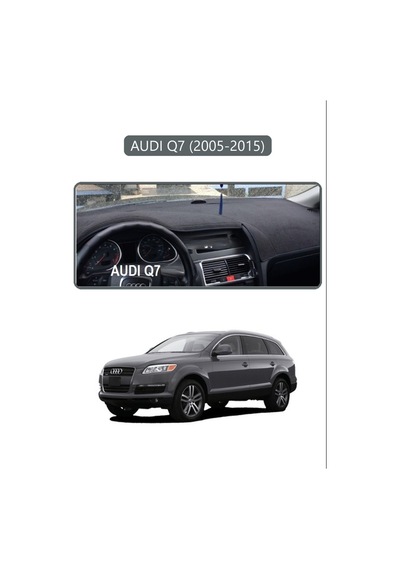 Audı Q7 2005-2015 Torpido Koruma Halısı Gri Kenar