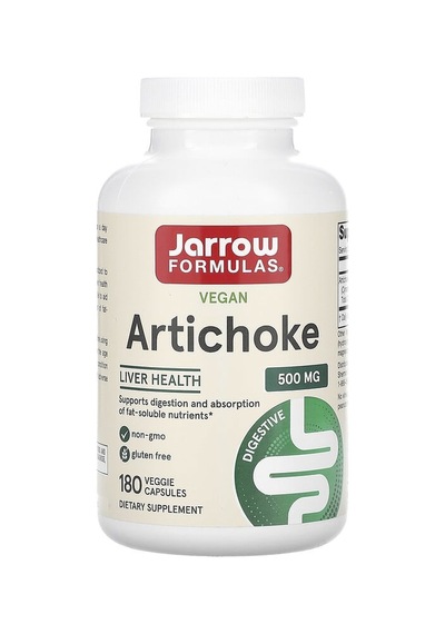Jarrow Formulas, Artichoke, 500 Mg, 180 Veggie Capsules