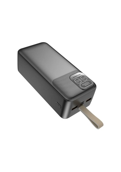 P32-4 40.000 Mah Powerbank 22.5w Hızlı Şarjlı Dijital Ekranlı Taşınabilir Şarj Cihazı-1631 Siyah