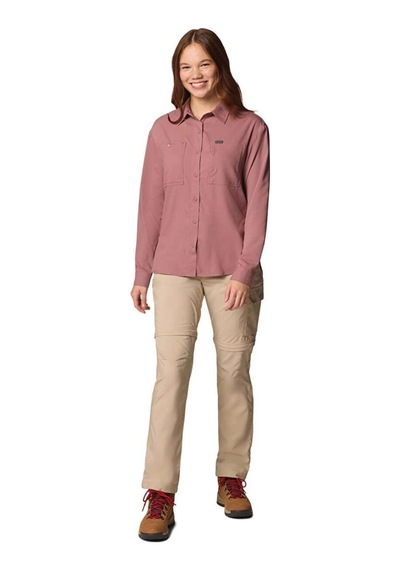 Columbia Silver Ridge Utility Ls Shirt Kadın Uzun Kollu Gömlek Ak9910 Mistik Mor