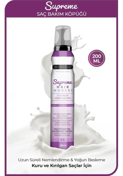 Tedar Supreme Saç Köpük 200 Ml - Nemlendirme - Mrfs Najmaddin